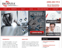 Tablet Screenshot of inovatia.com